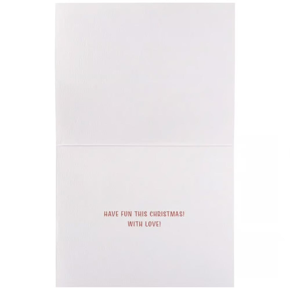 Running Dog With Gift 10Ct Boxed Christmas Cards