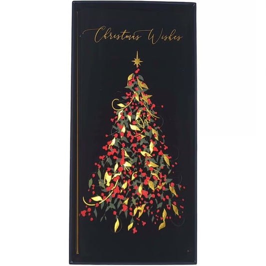 Berry Tree On Black Boxed Christmas Cards