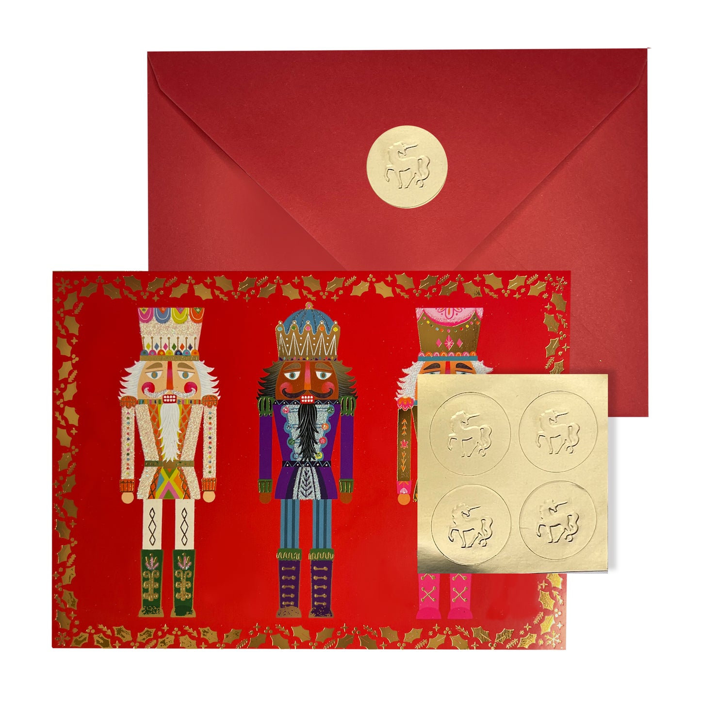Row of Nutcrackers 20ct Boxed Christmas Cards