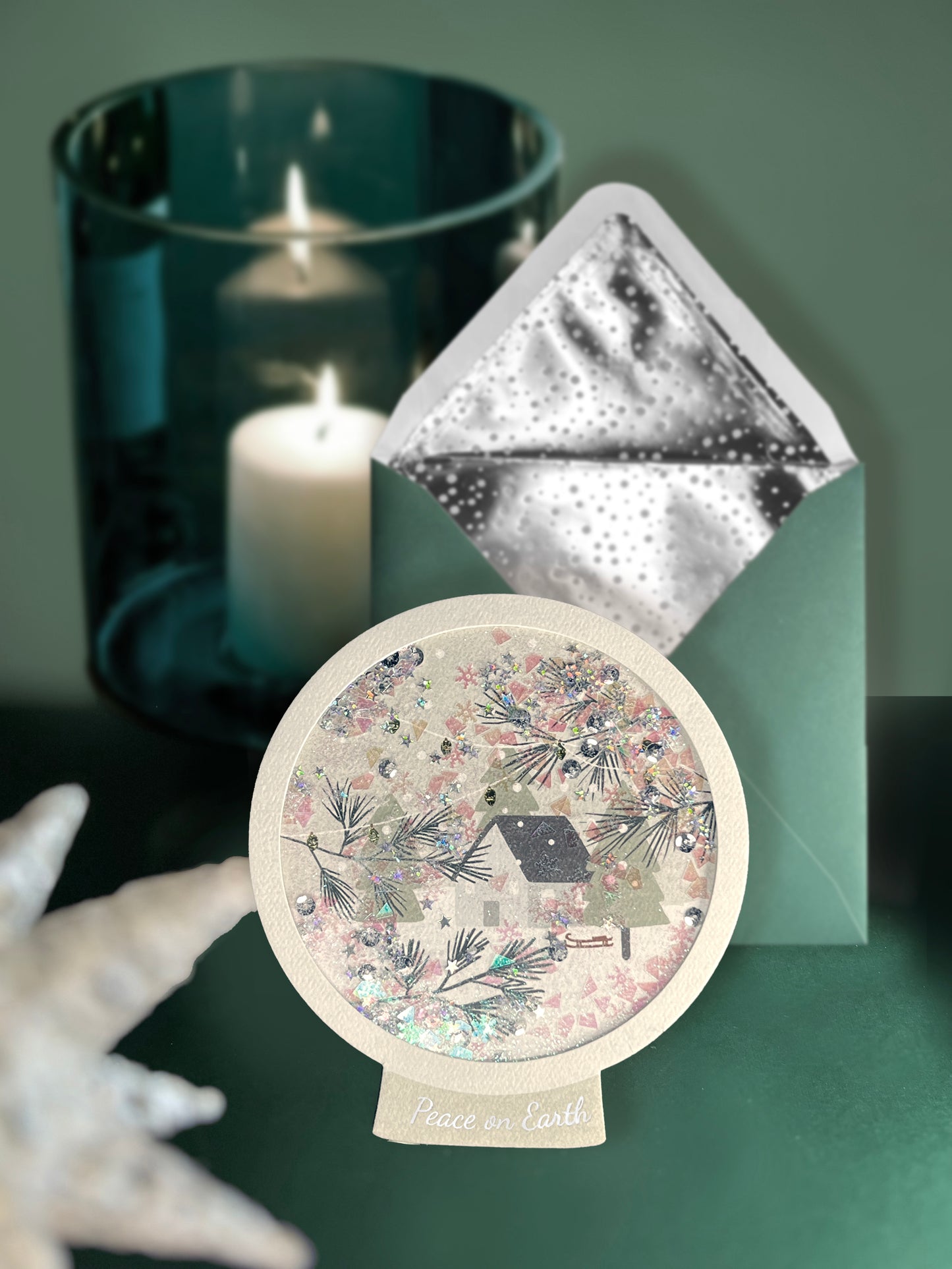 Winter Scene Shakie Christmas Card
