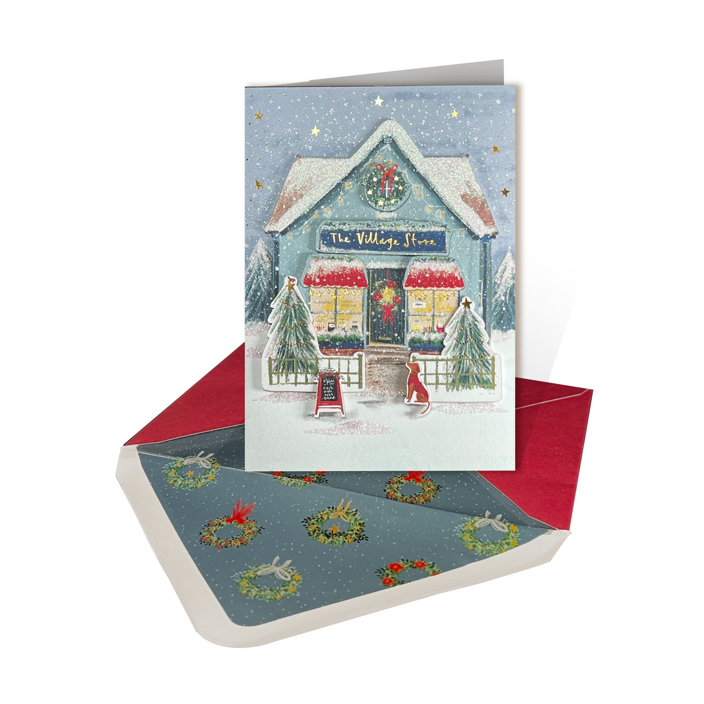 Village Store Christmas Card