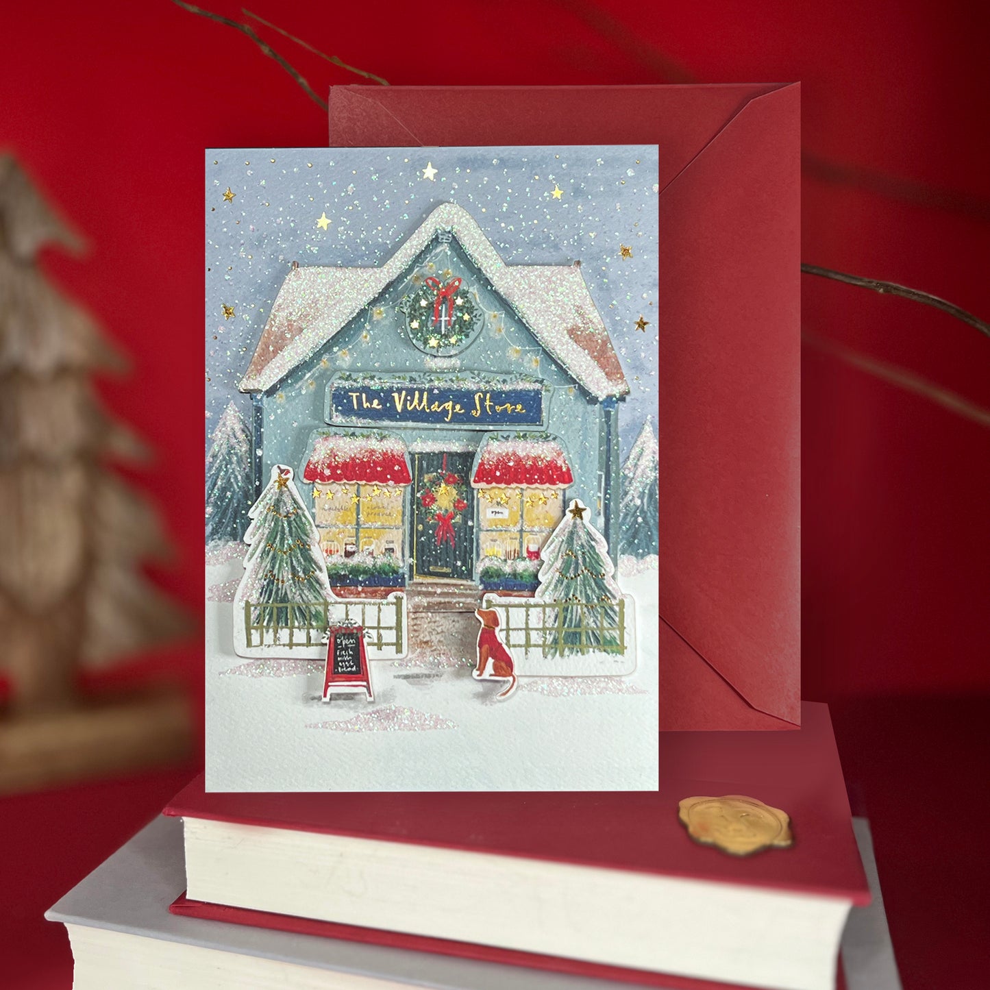 Village Store Christmas Card