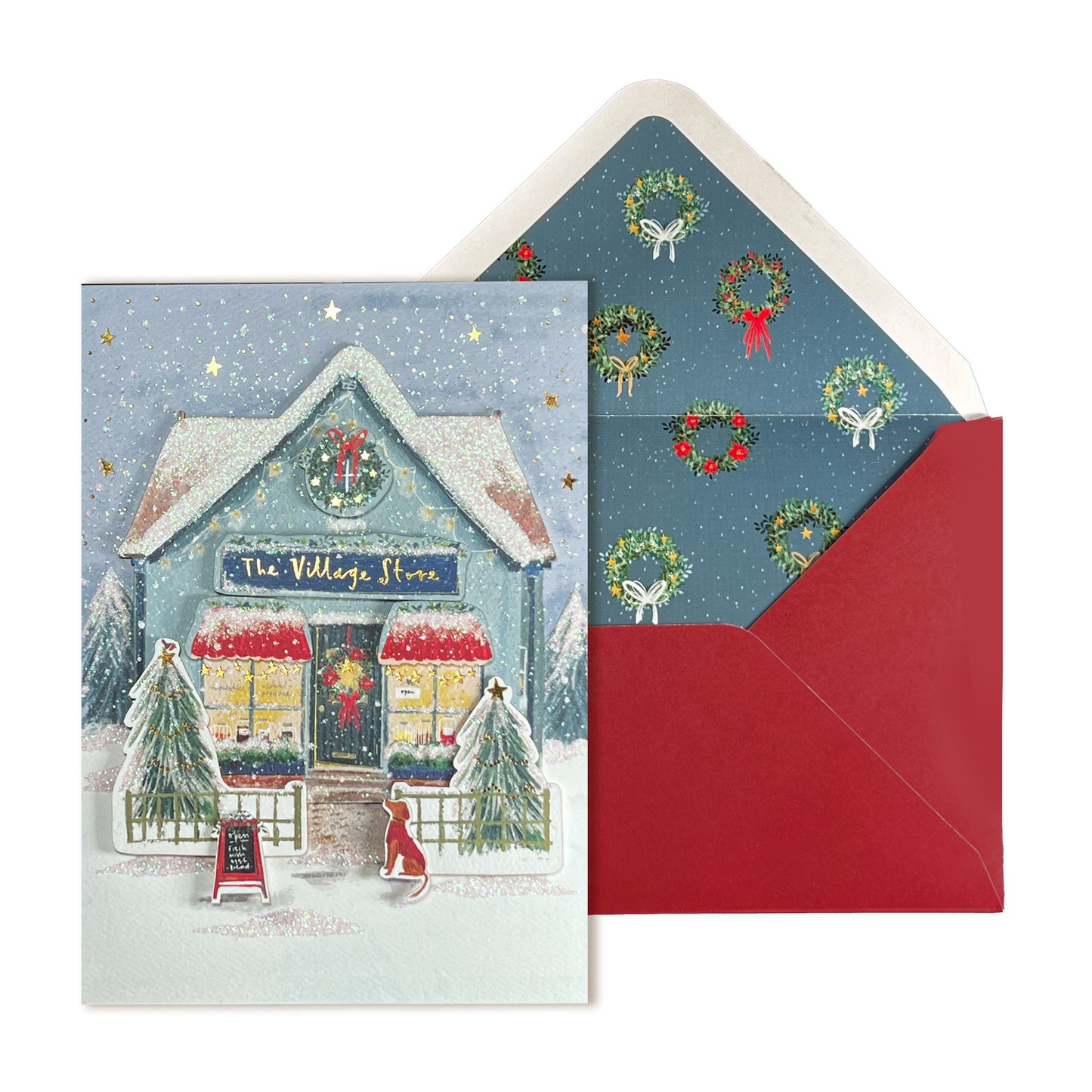 Village Store Christmas Card