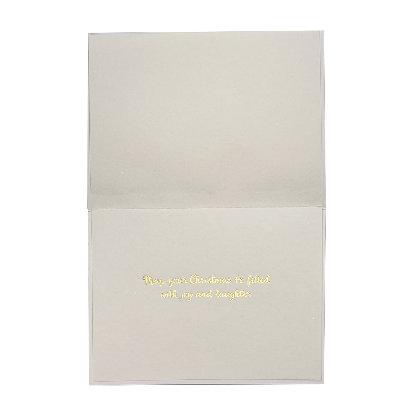 Stockings on Garland Christmas Card