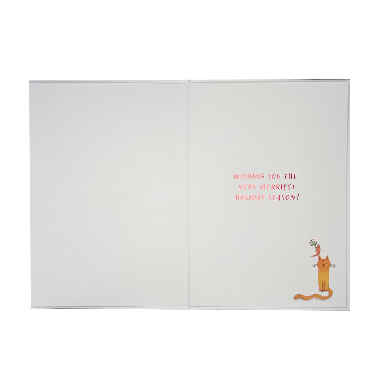 Sledding Cats Christmas Card