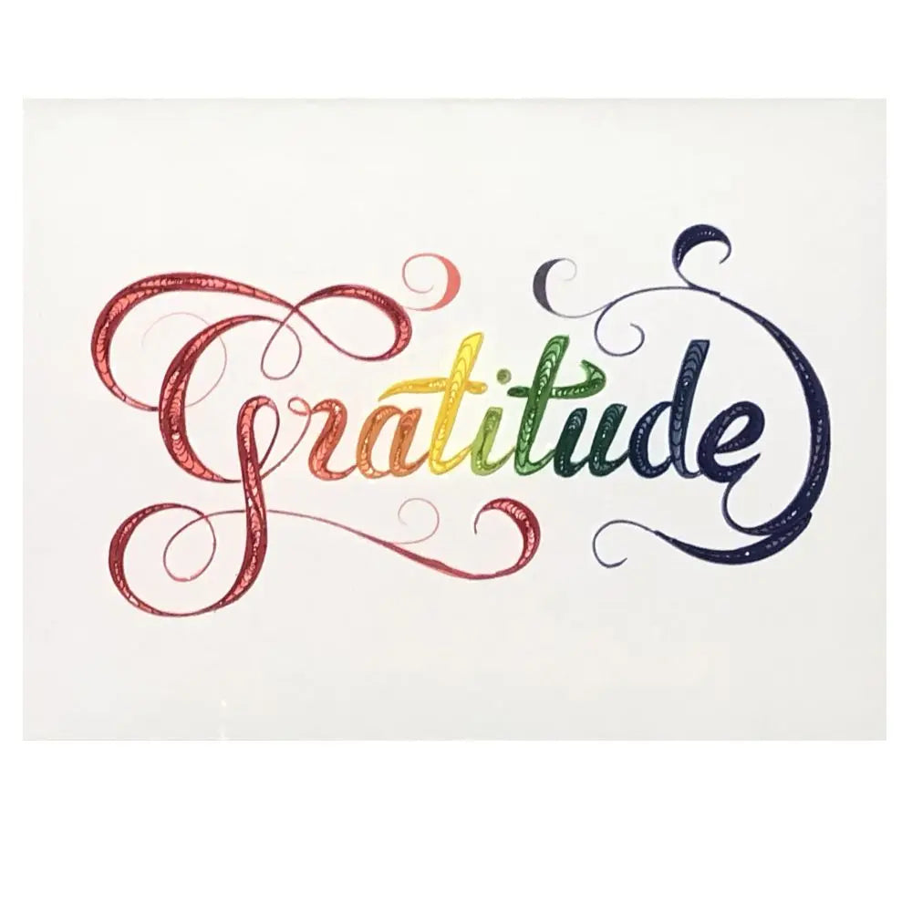 Quilled Gratitude Thank you Card