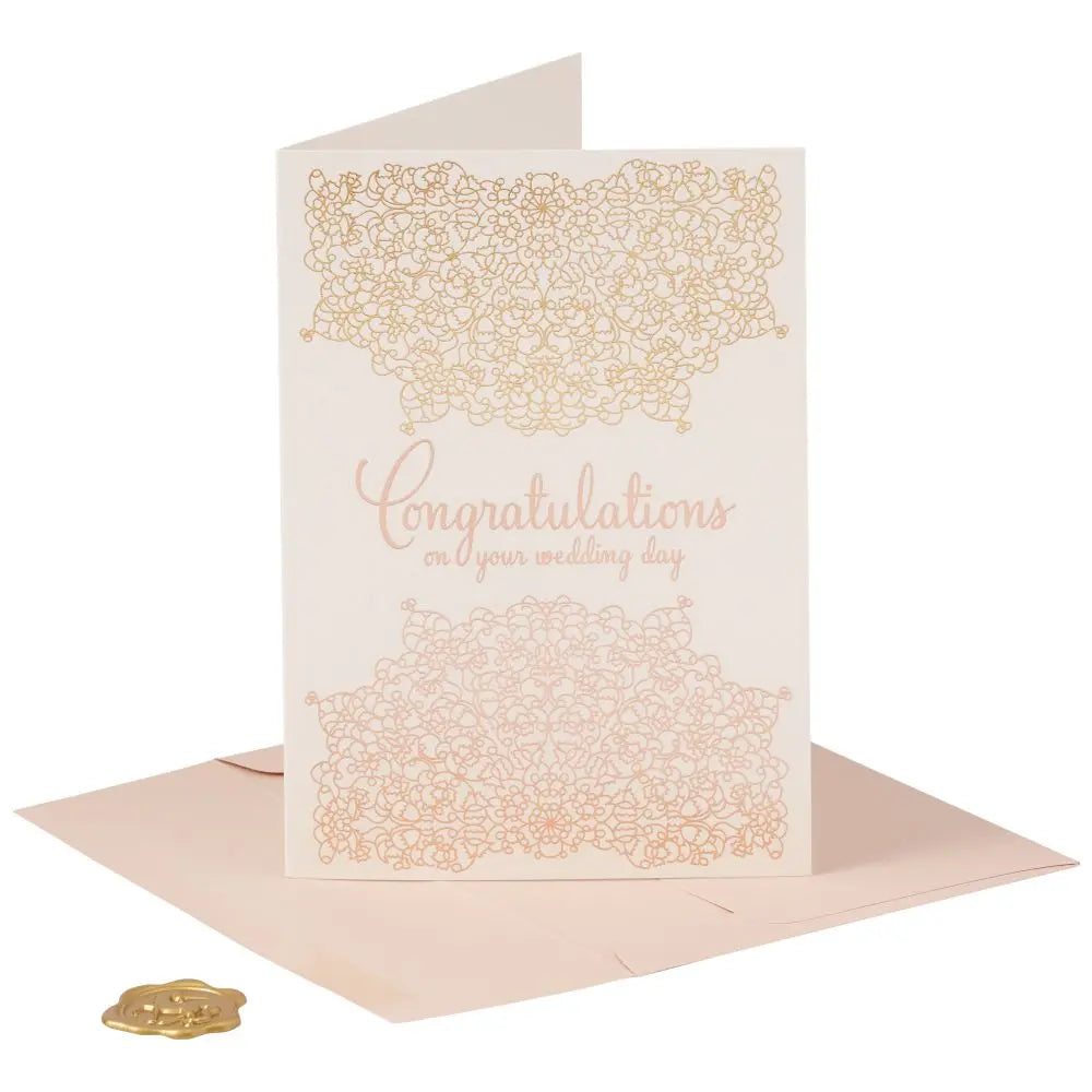 Metallic Mandalas Wedding Card