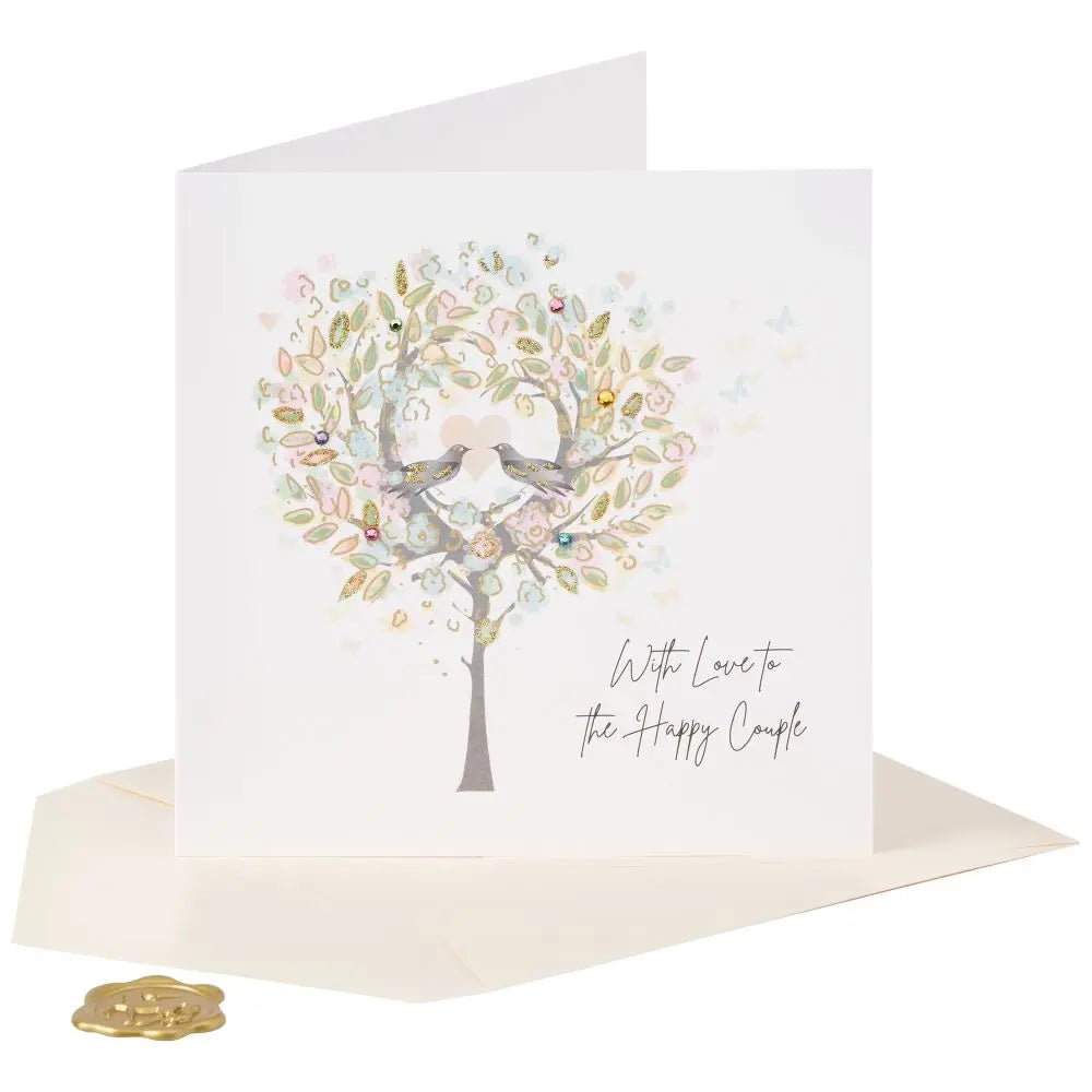 Heart Tree Wedding Card