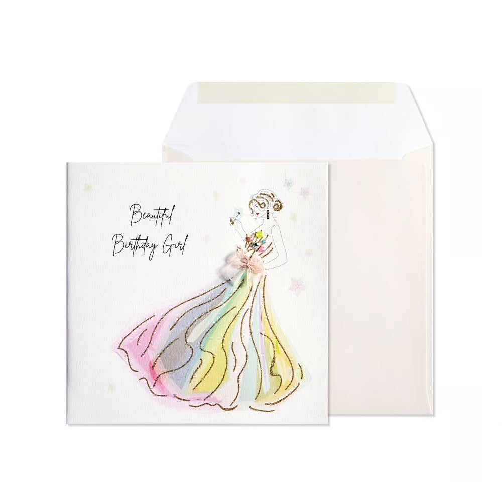 Beautiful Girl Birthday Card