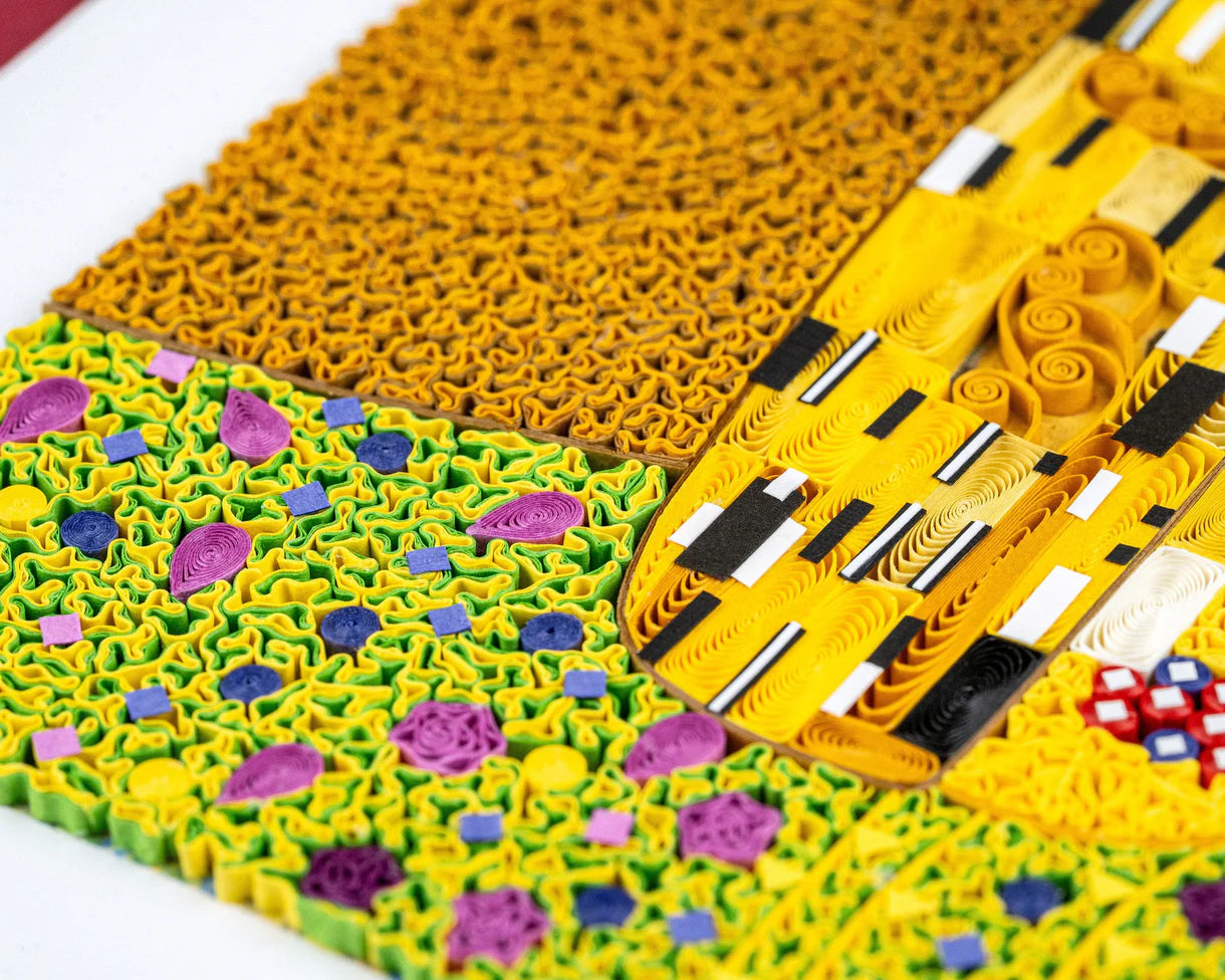 Quilled The Kiss Klimt Blank Card