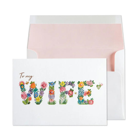Flower Wife Birthday Card