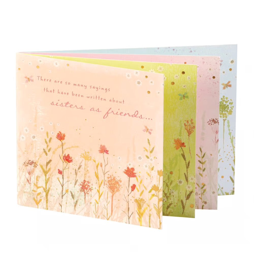 Sister Field Of Flowers Birthday Card