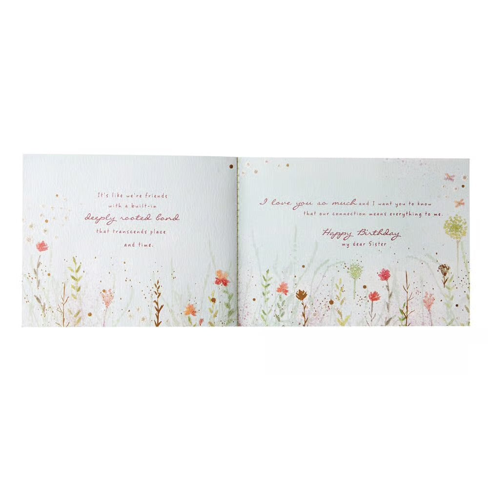 Sister Field Of Flowers Birthday Card