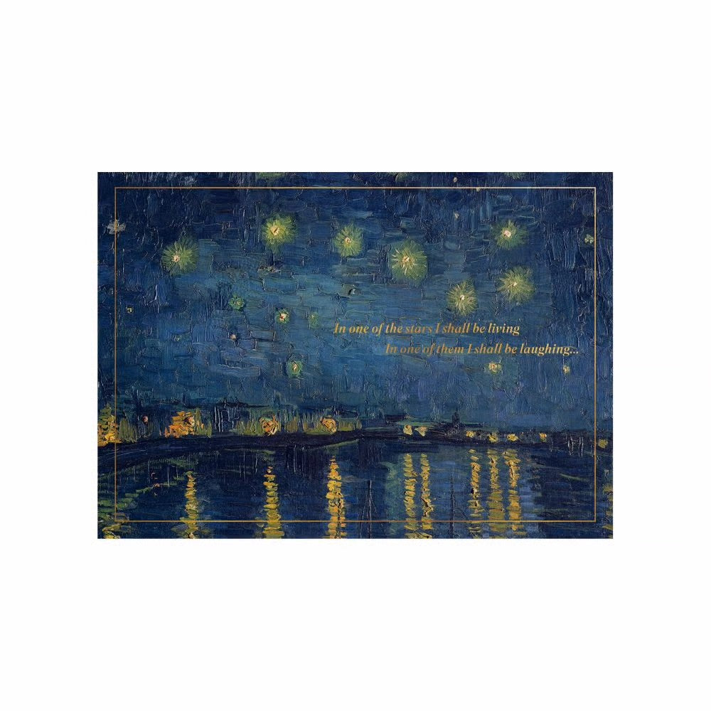 Van Gogh Stars Greeting Card