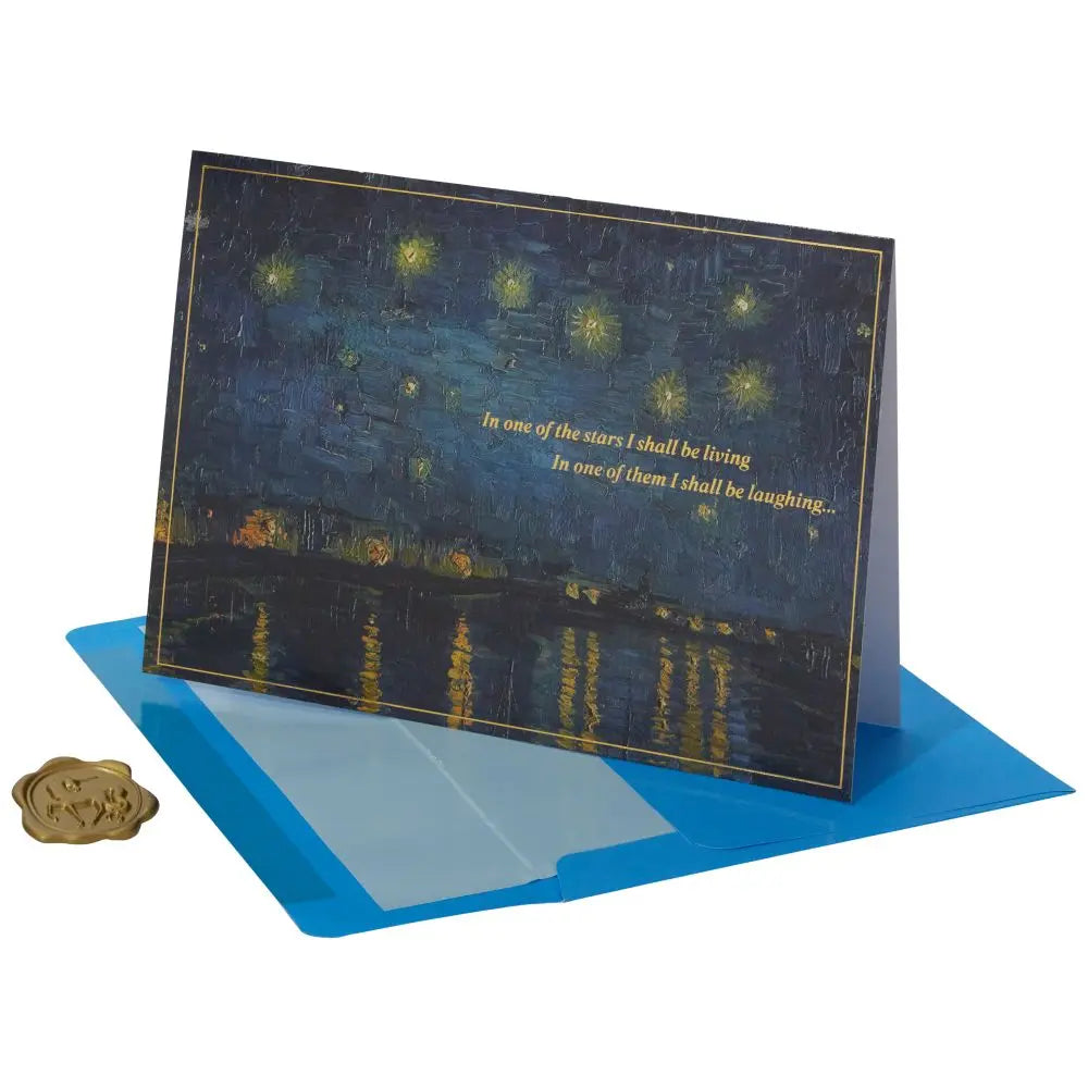 Van Gogh Stars Greeting Card
