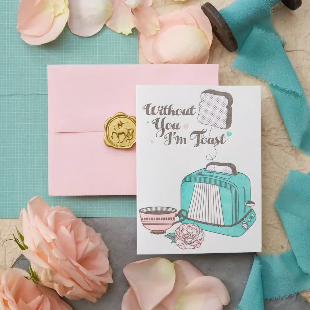 Retro Toast Valentine Card