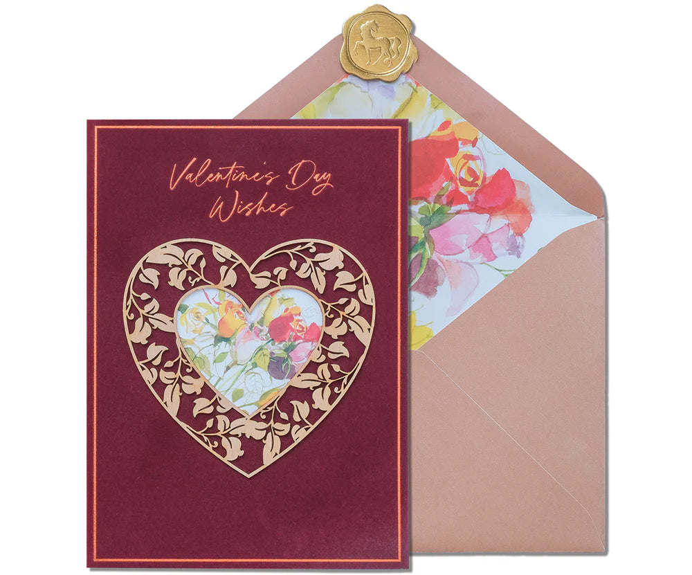 Bouquet of Roses Valentines Card