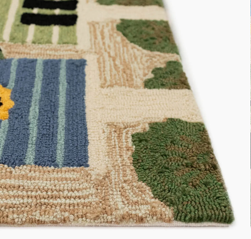 Front porch Birdhouses Indoor/Outdoor Rug