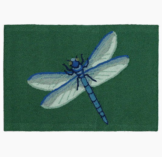 Front Porch Garden Dragonfly Indoor/Outdoor Rug