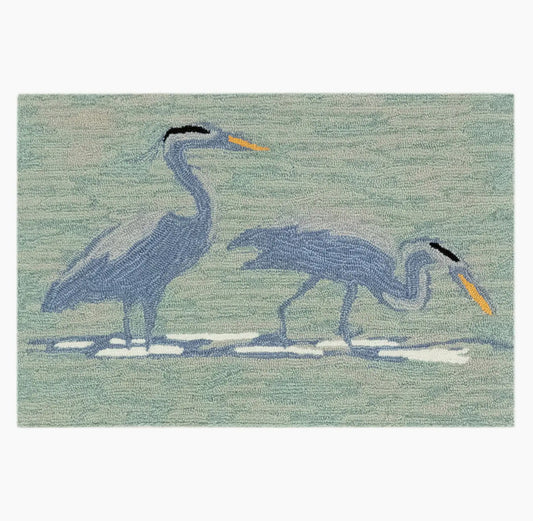 Front Porch Blue Heron Indoor/Outdoor Rug