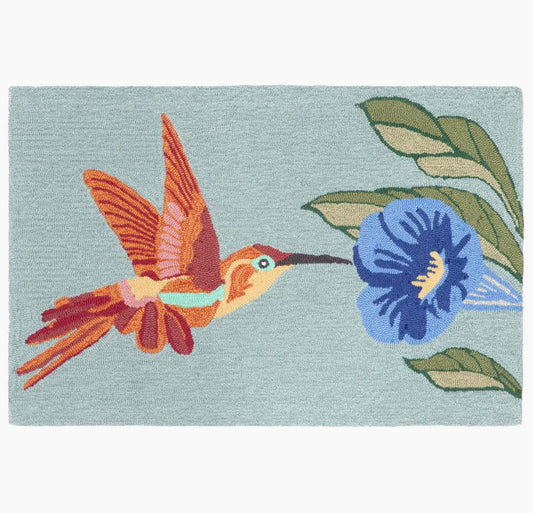 Front Porch Hummingbird Indoor/Outdoor Rug