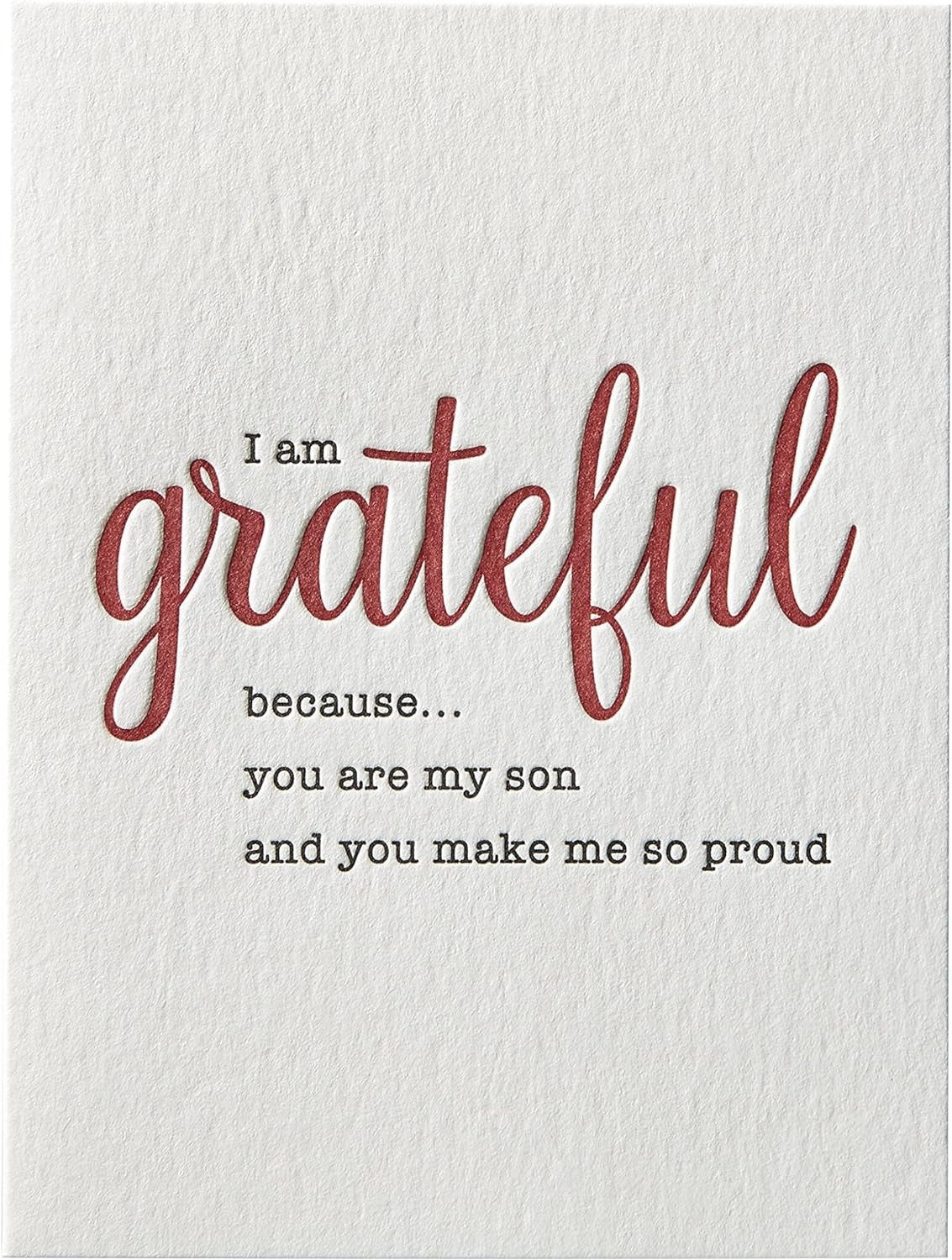 Grateful Son Birthday Card