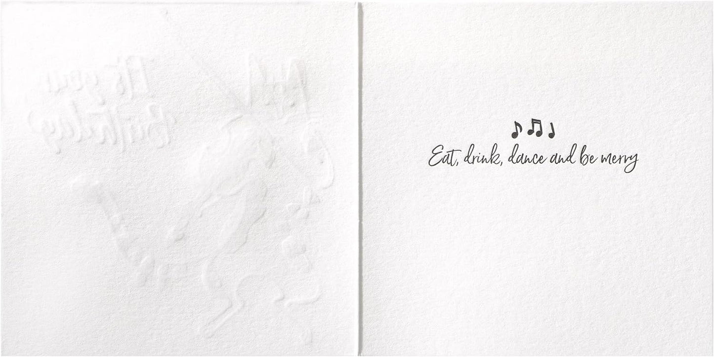 Fiddling Cat Birthday Card