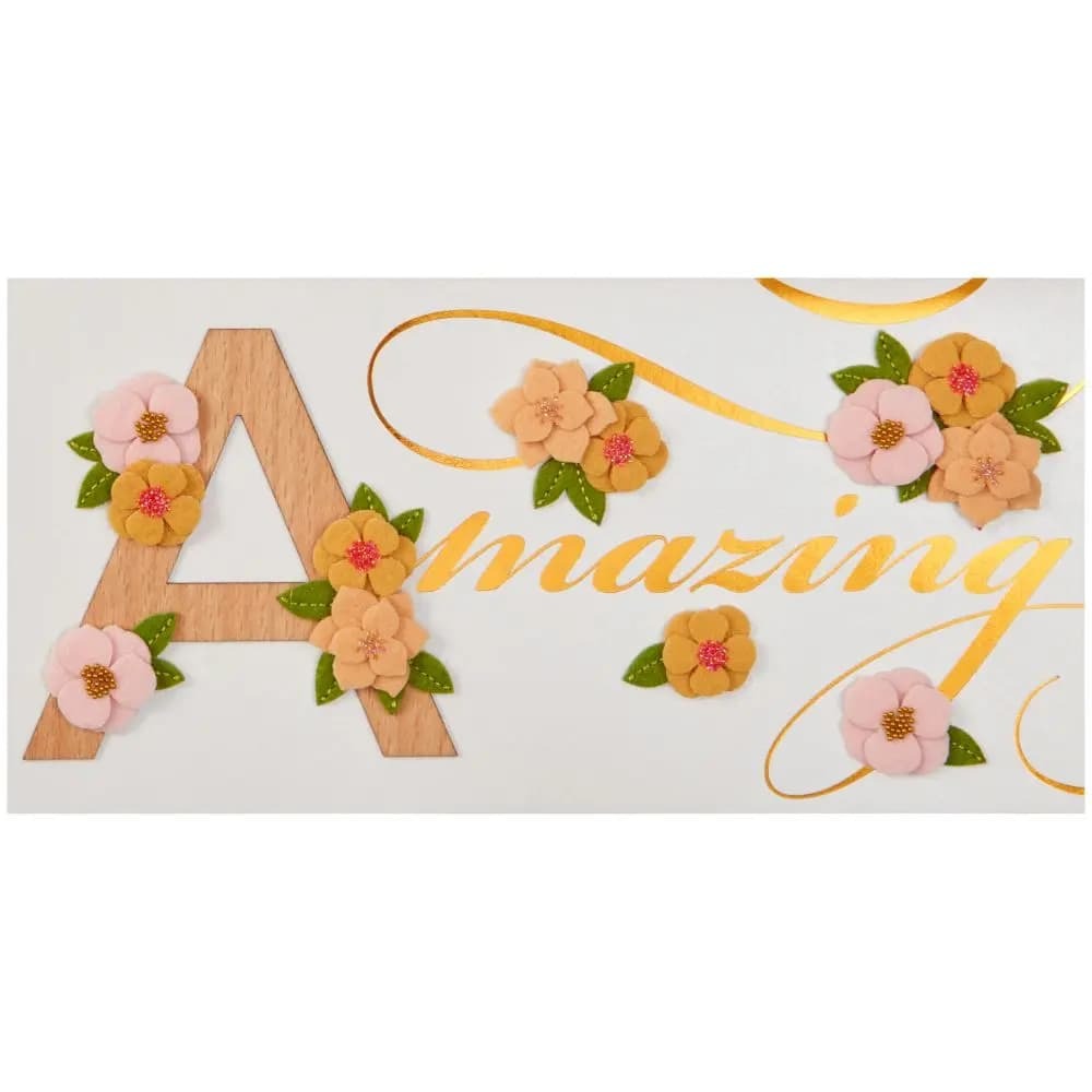 Amazing Lettering Birthday Card