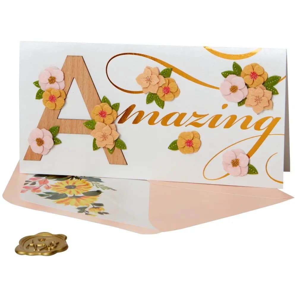 Amazing Lettering Birthday Card