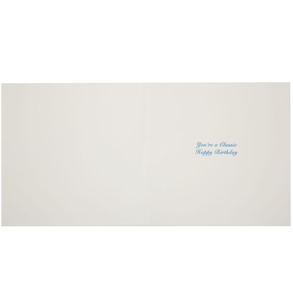 Quilled Blue Classic Car Birthday Card