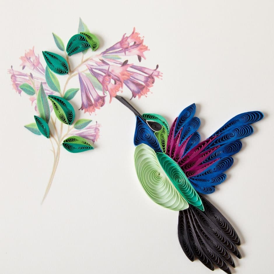 Quilled Hummingbird Blank