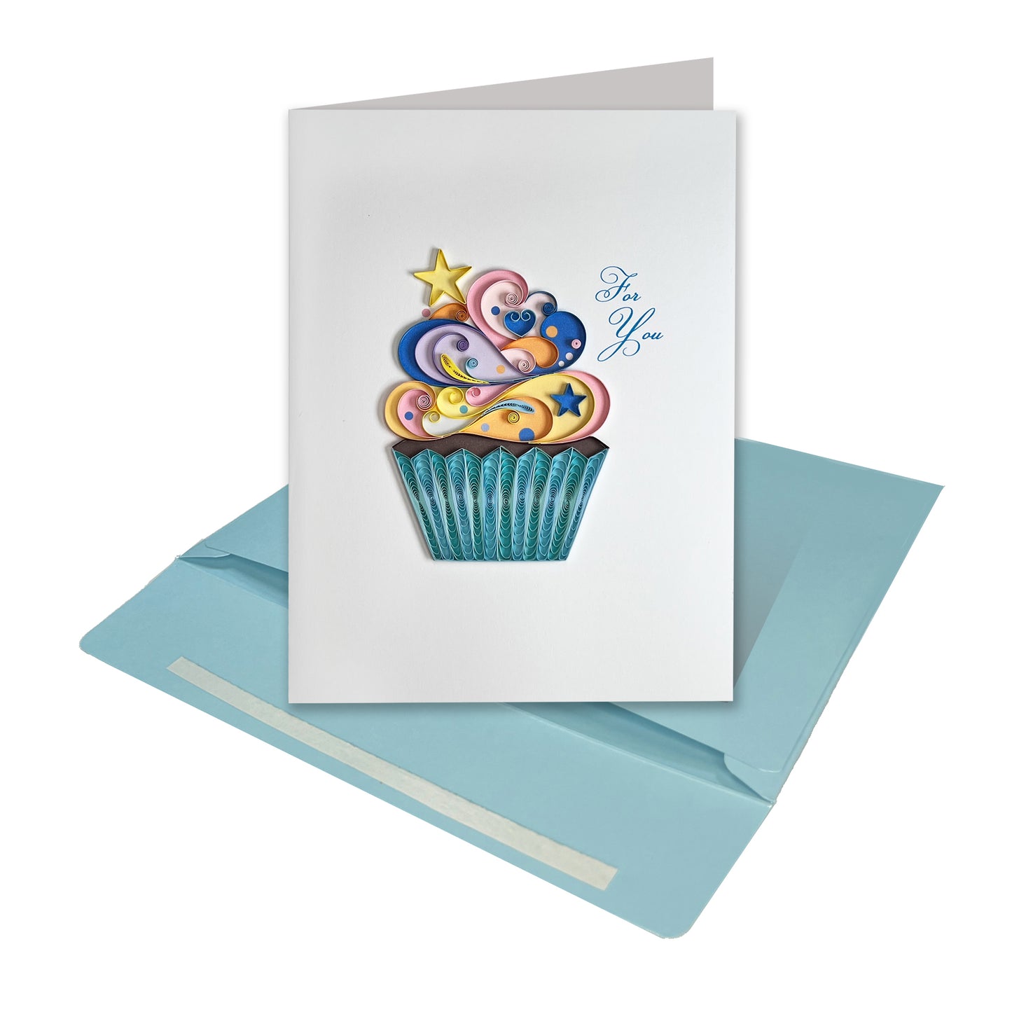 Quilled Birthday Cupcake Birthday Card