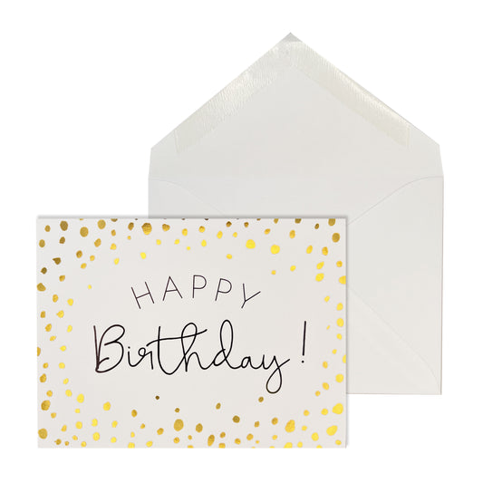 Happy Birthday with Dots Birthday Card