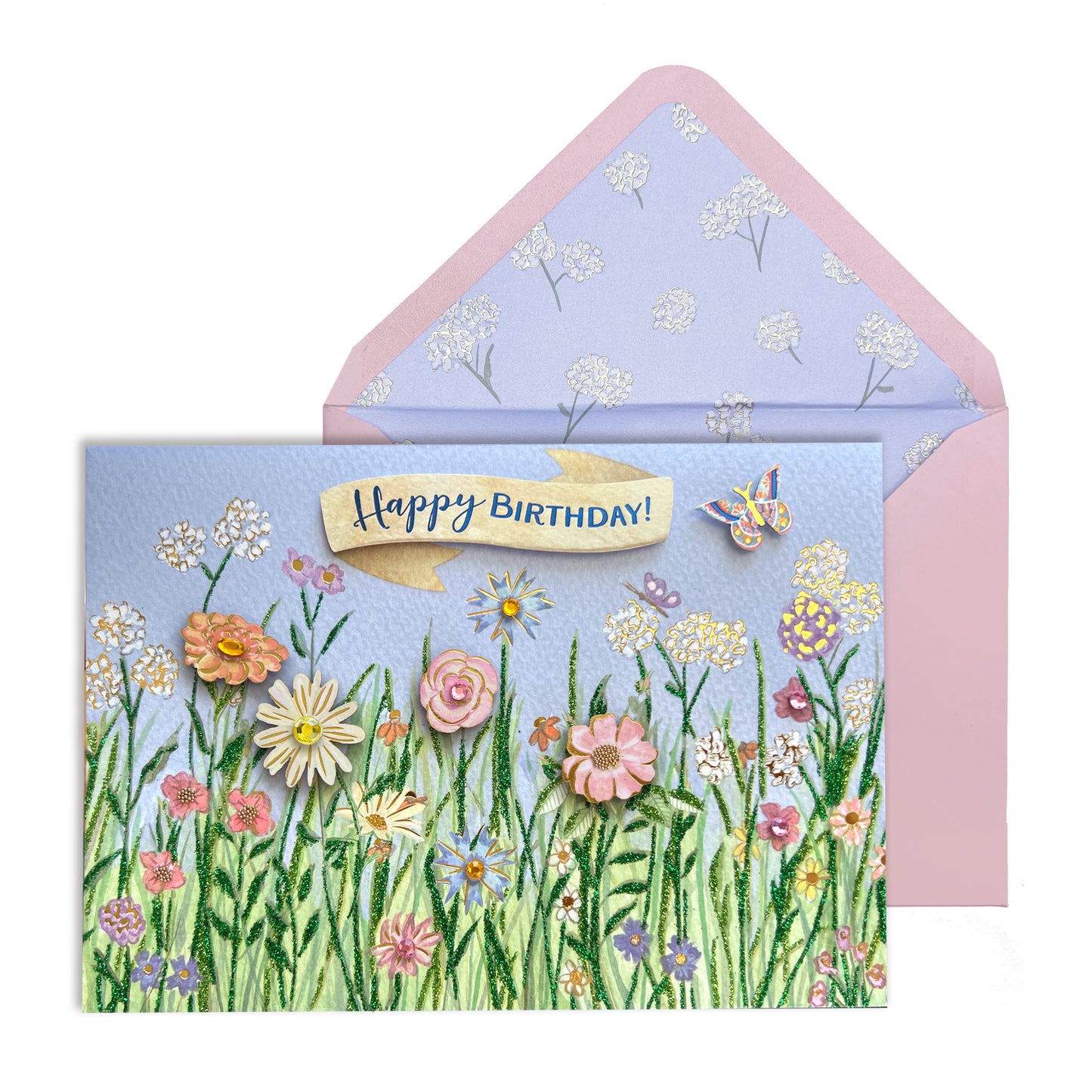 Meadow Floral Birthday Card