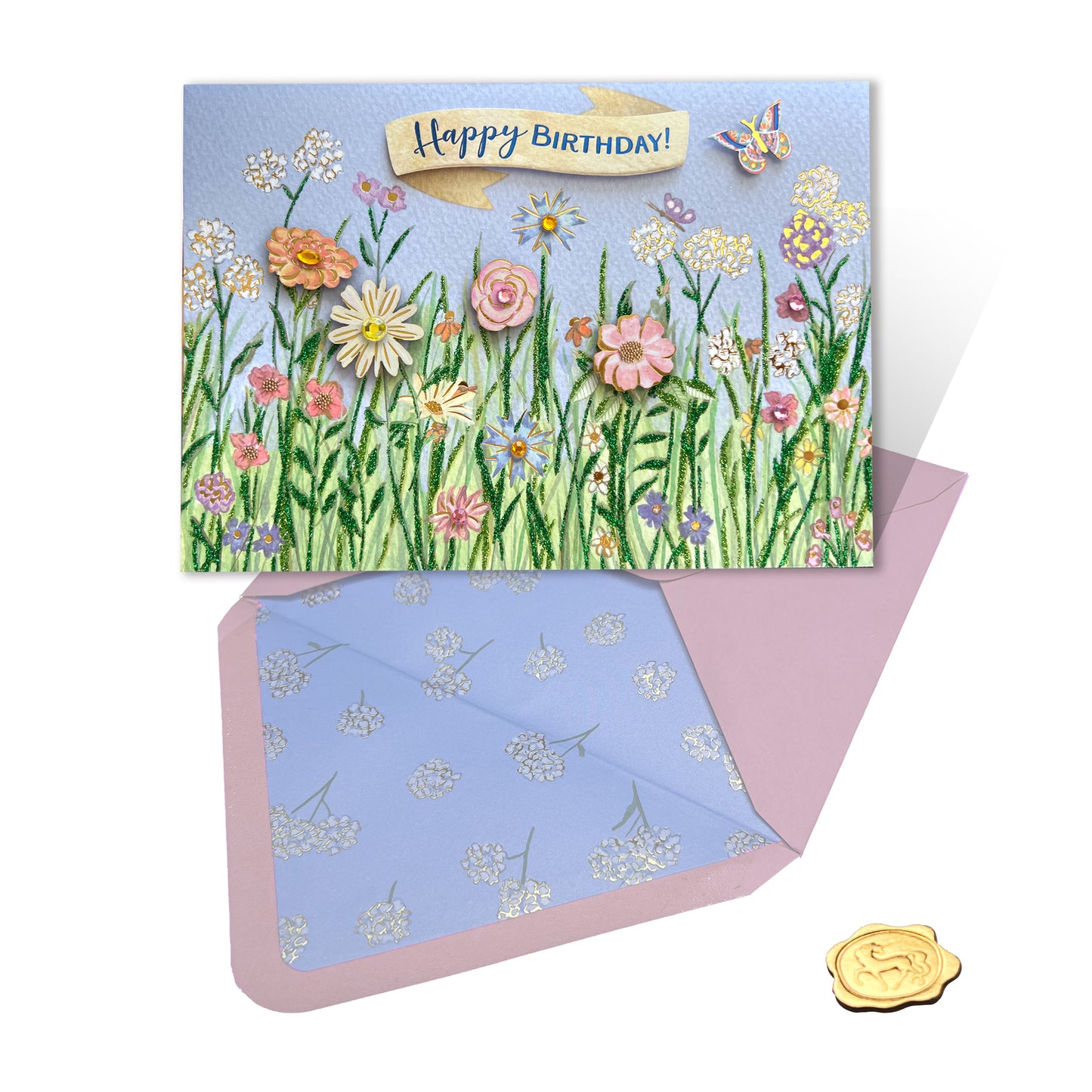 Meadow Floral Birthday Card