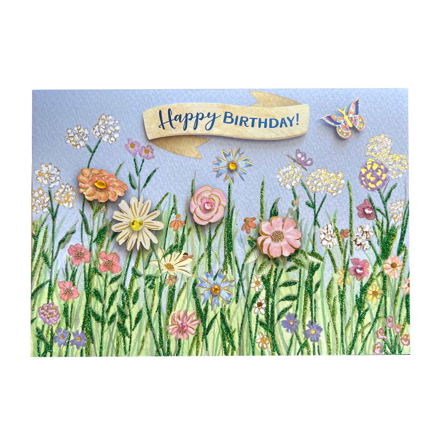 Meadow Floral Birthday Card