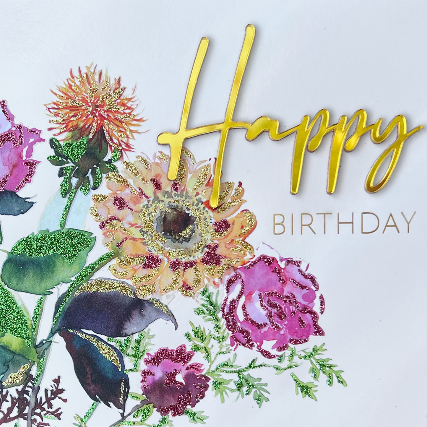 Fresh Cut Flowers Birthday Card