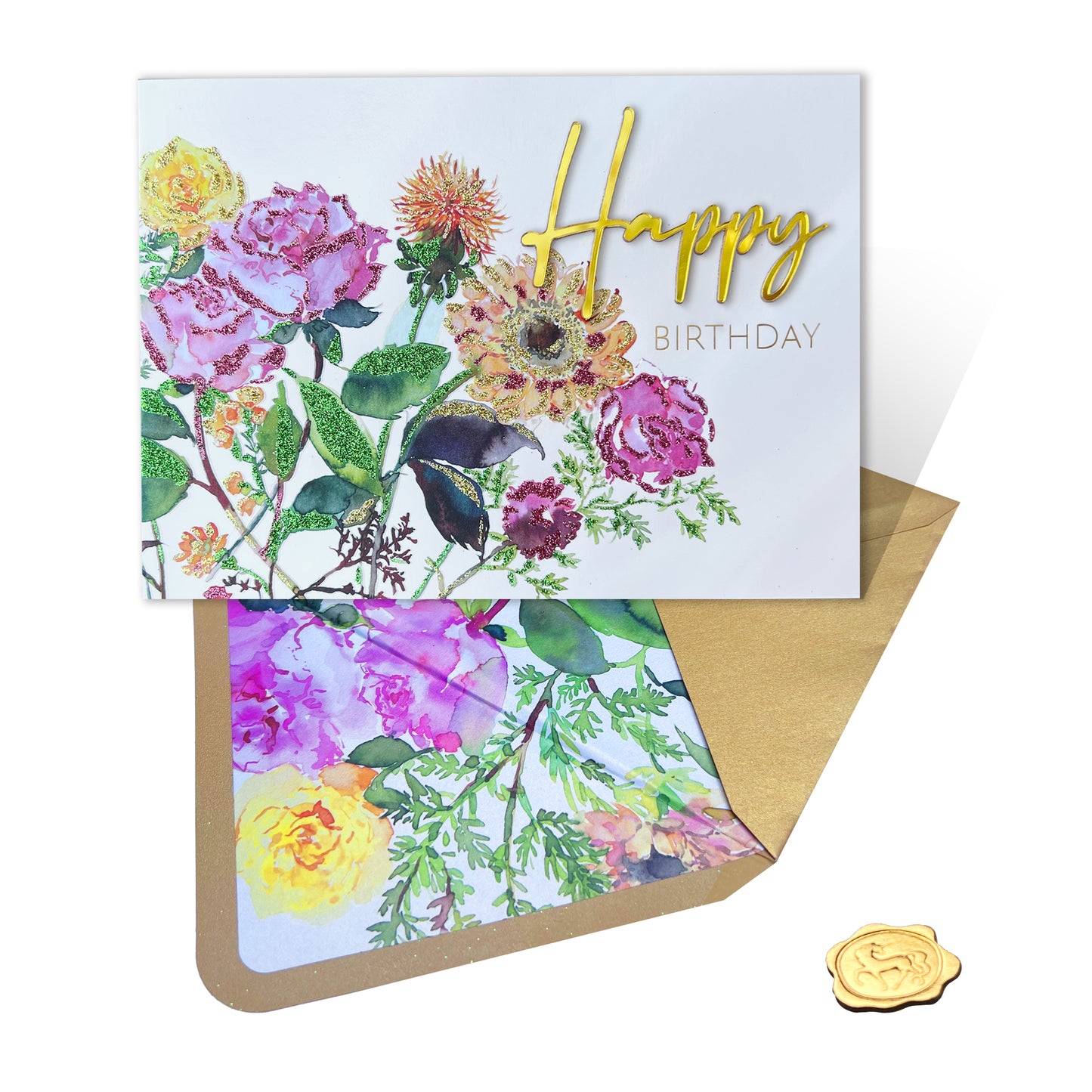 Fresh Cut Flowers Birthday Card