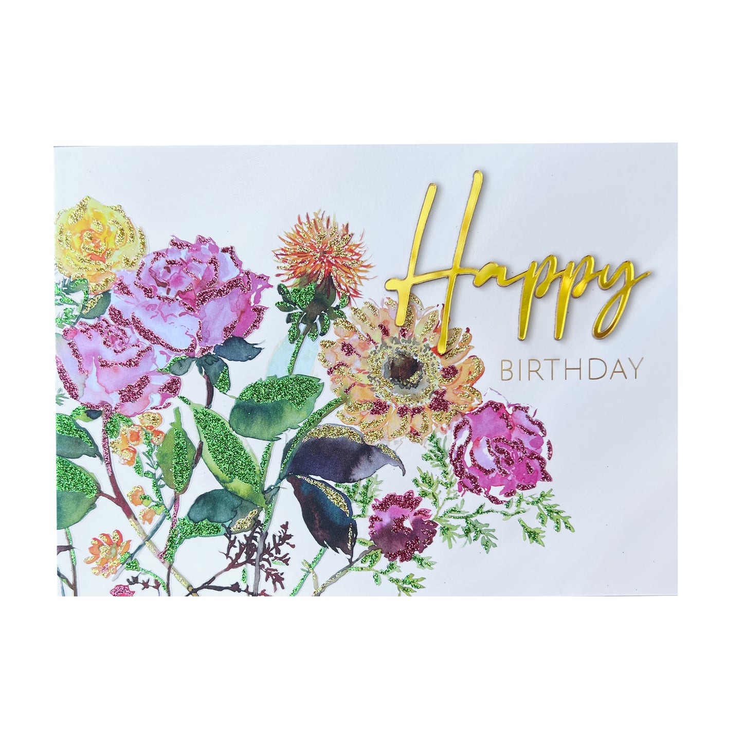 Fresh Cut Flowers Birthday Card