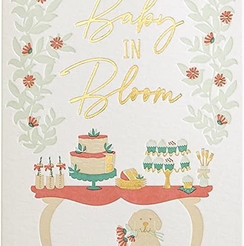 Baby In Bloom Baby Shower Card