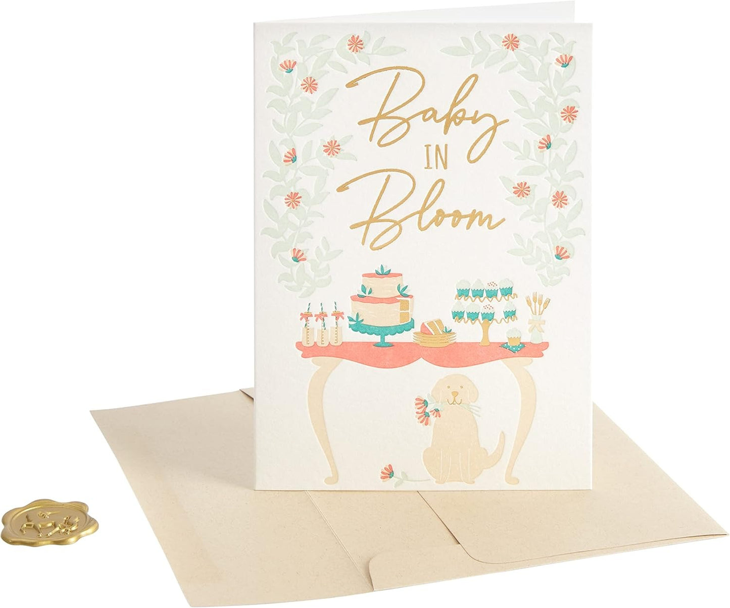 Baby In Bloom Baby Shower Card