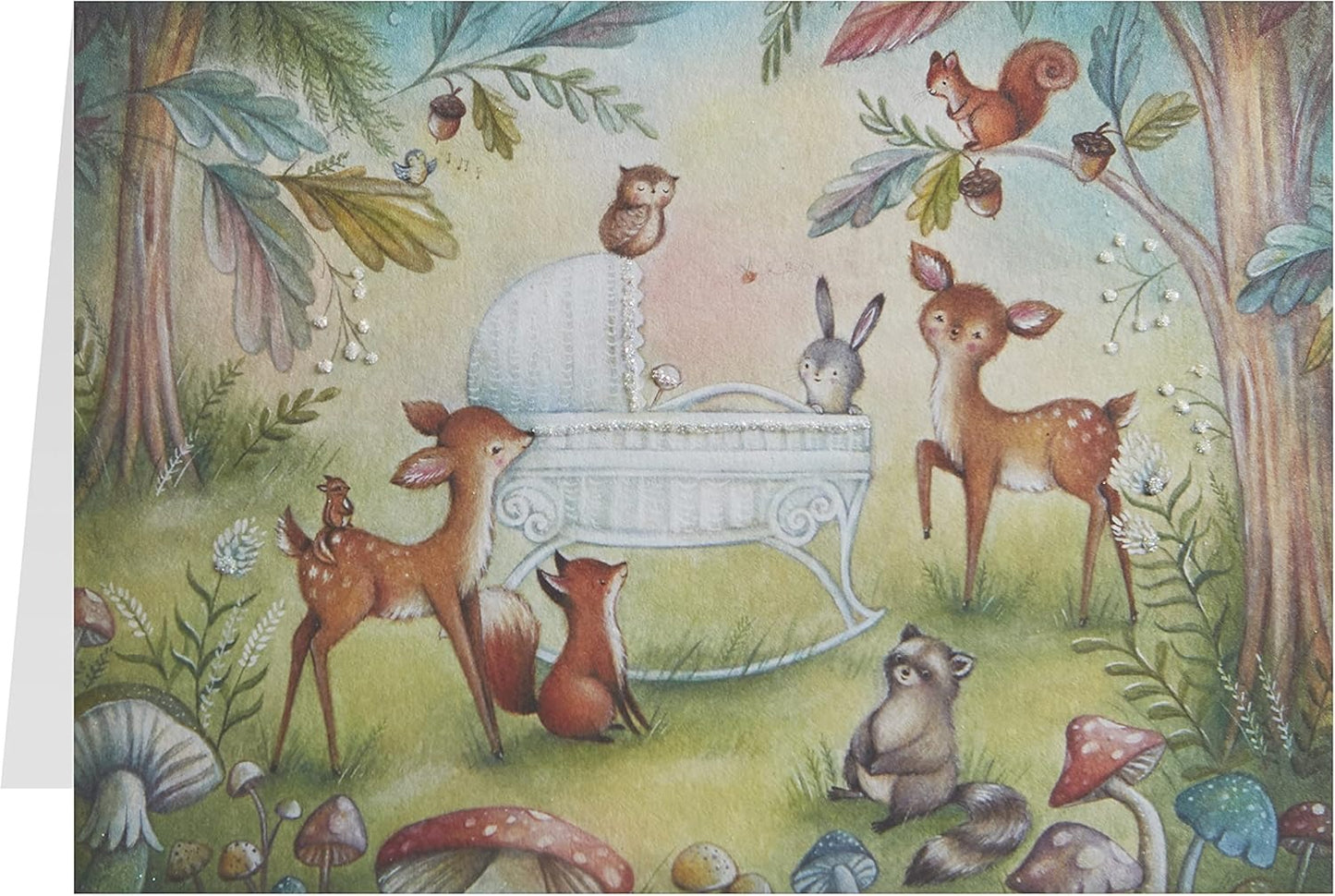 Woodland Animals New Baby Card