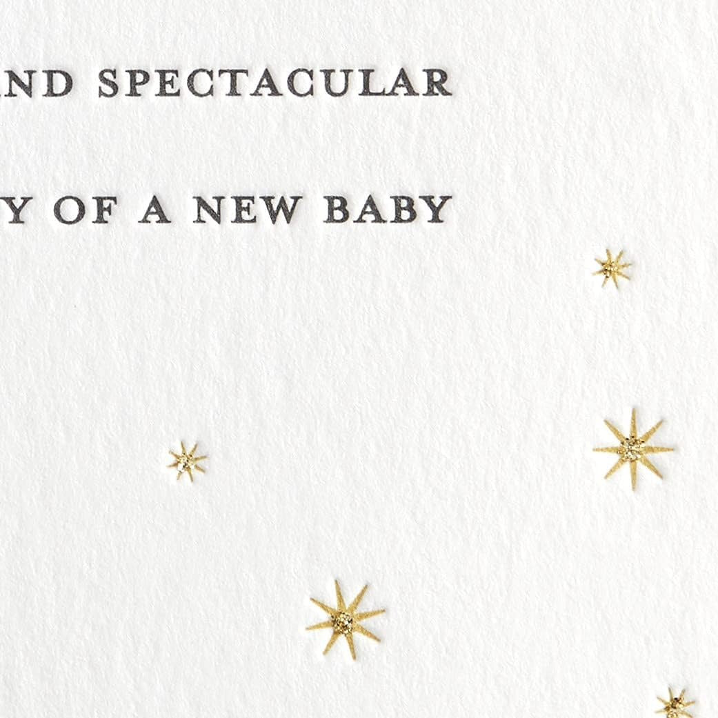 Copy Driven Letterpress Baby Card