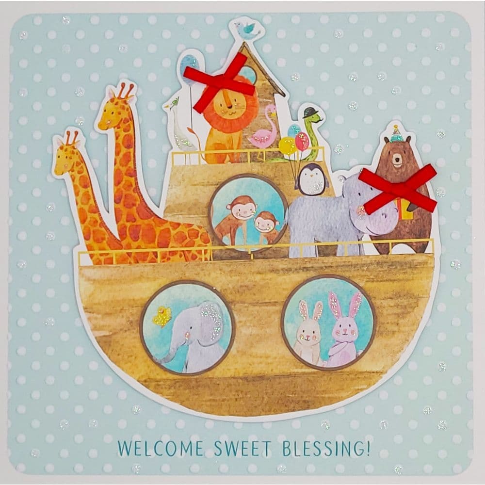 Noah's Ark Baby Card