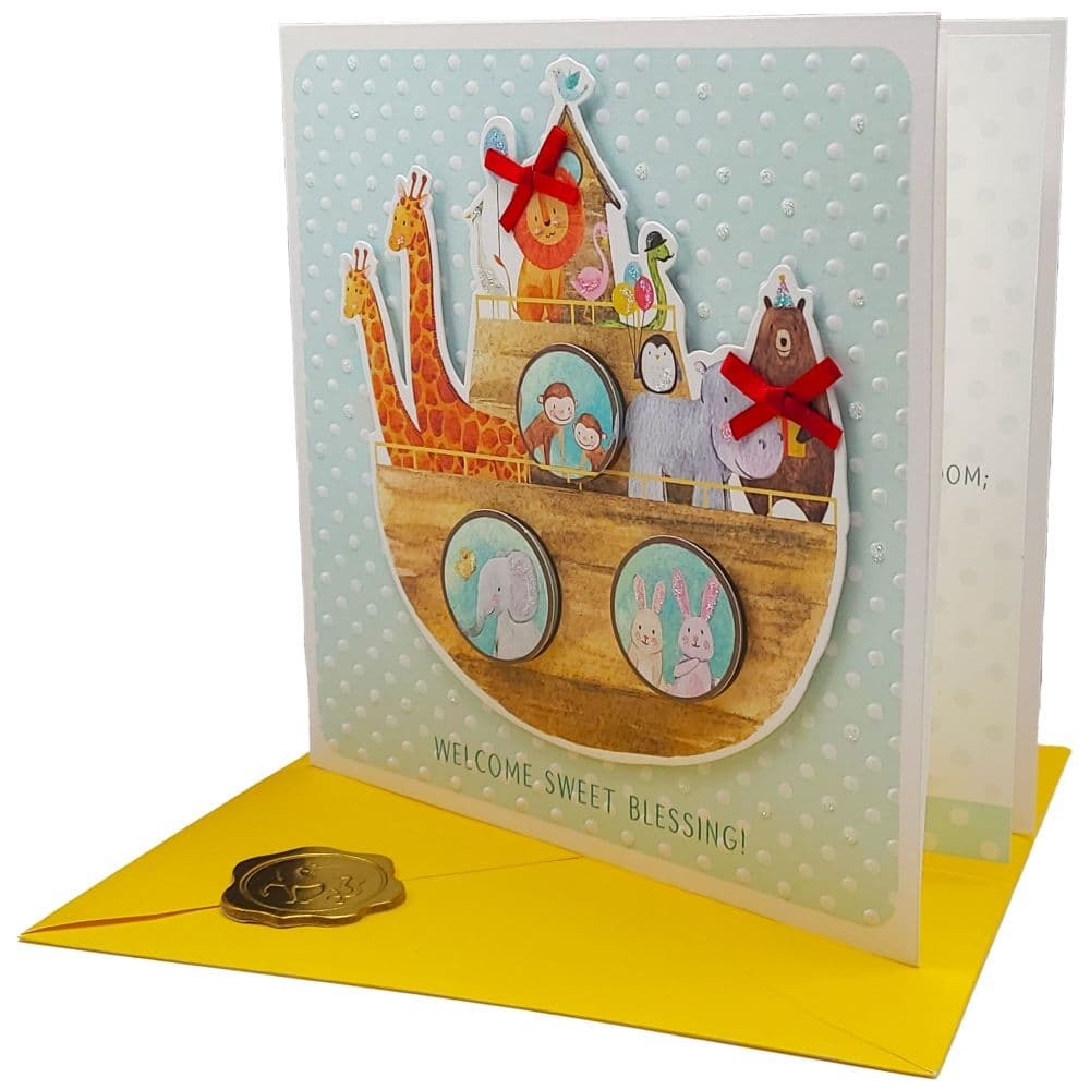 Noah's Ark Baby Card