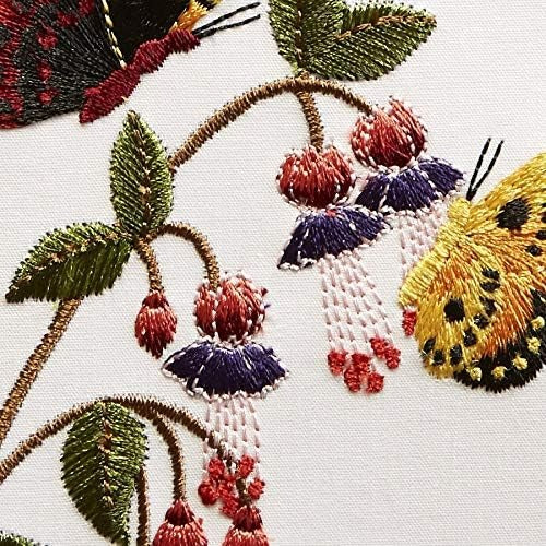 Embroidered Butterflies Blank Card