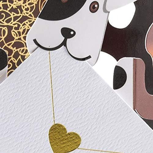 Dogs with Party Hats Blank Card