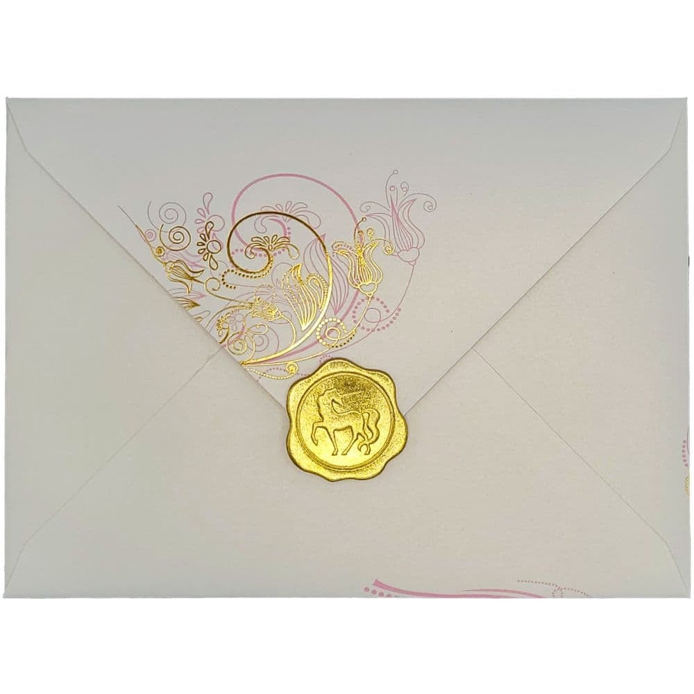 Pink Orchids Blank Card