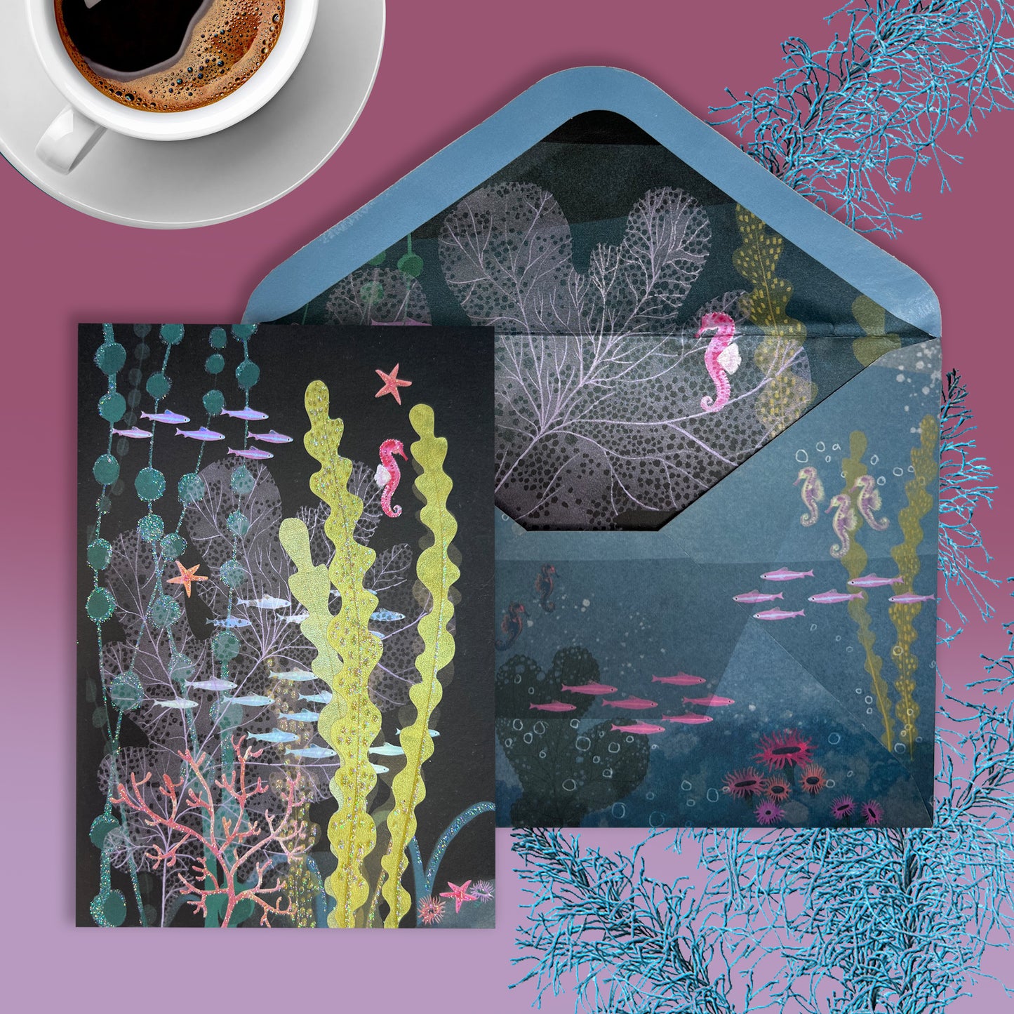 Underwater Scene Blank Card