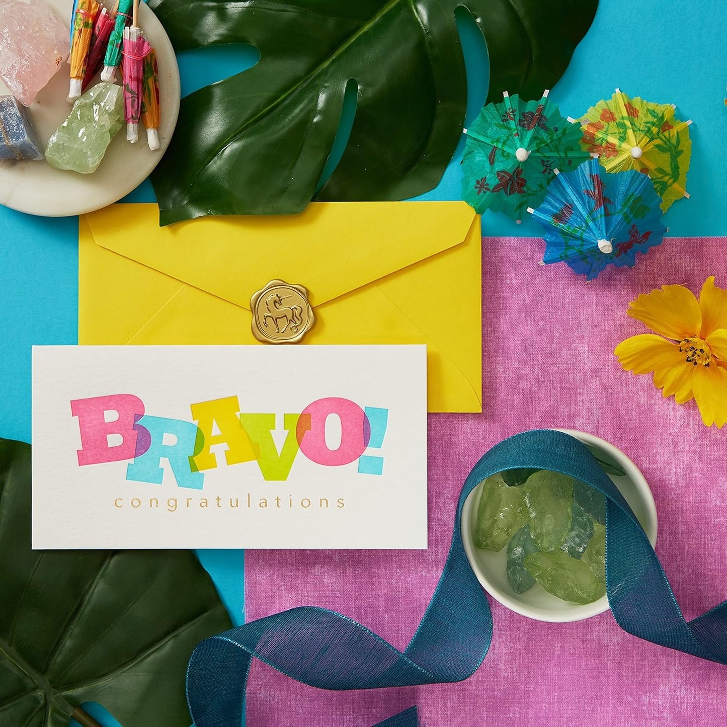 Bravo Layered Lettering Congratulations Card
